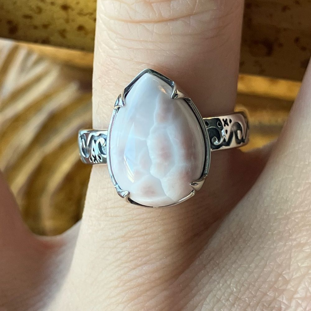 Natrolite Sterling Silver Ring Size 6